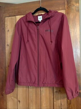 Vans Burgundy Hooded Zip Jacket